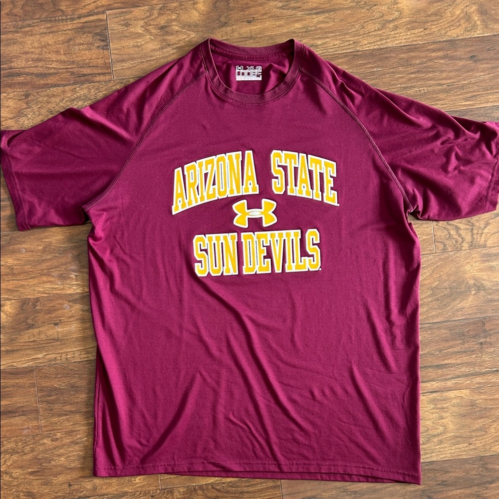 Under Armour Burgundy Arizona State Tee